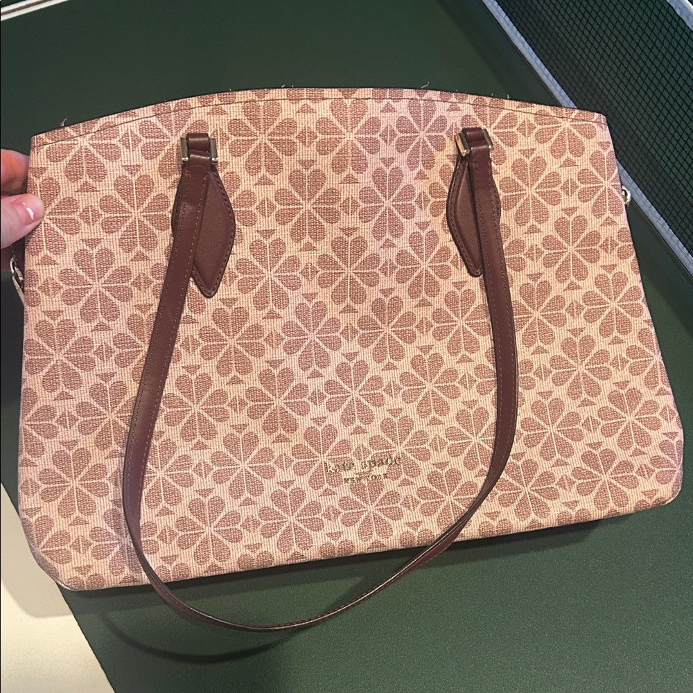 Kate Spade Pink and Brown Floral Tote
